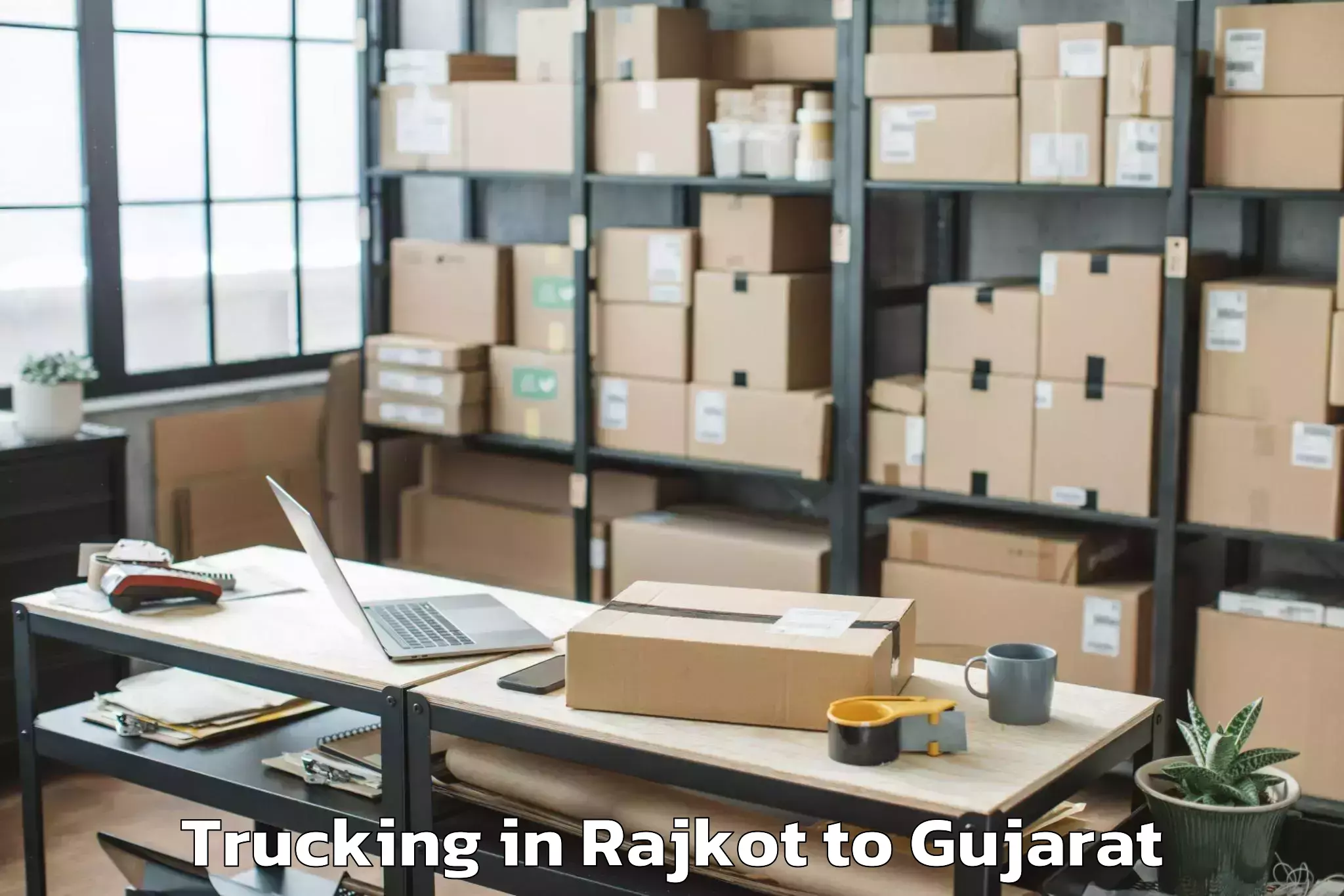 Quality Rajkot to Khambhaliya Trucking